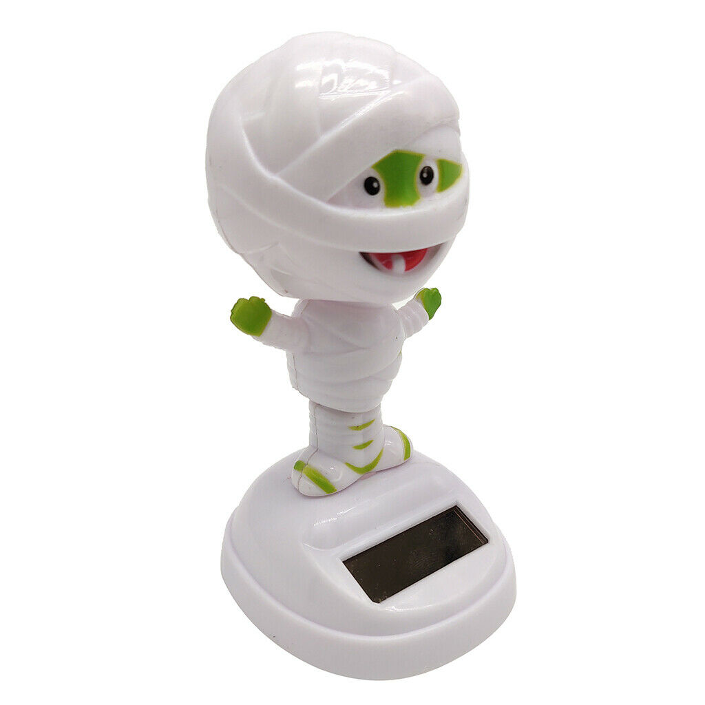 Solar Powered  Mummy with Shaking Head And Body, Decorations for Cars