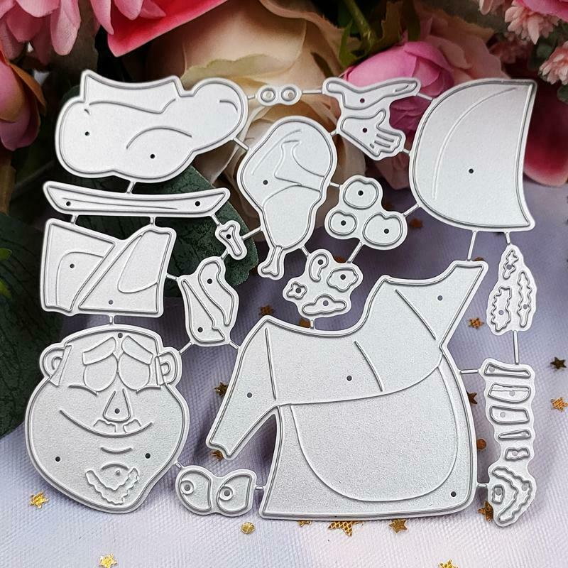 Chef Metal Cutting Dies Stencil DIY Scrapbooking Album Paper Card Template Mold