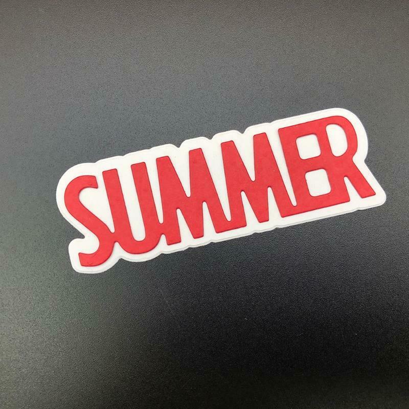 Summer Metal Cutting Dies Stencil Scrapbooking DIY Album Stamp Paper Card Mold