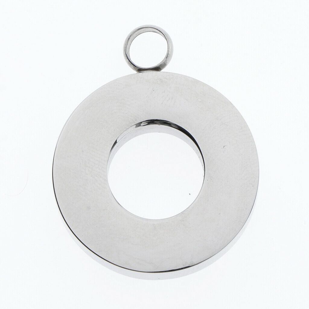 Round Pet Cat Memorial Ash Urn Locket Casket Ashed Jar Jewelry Container