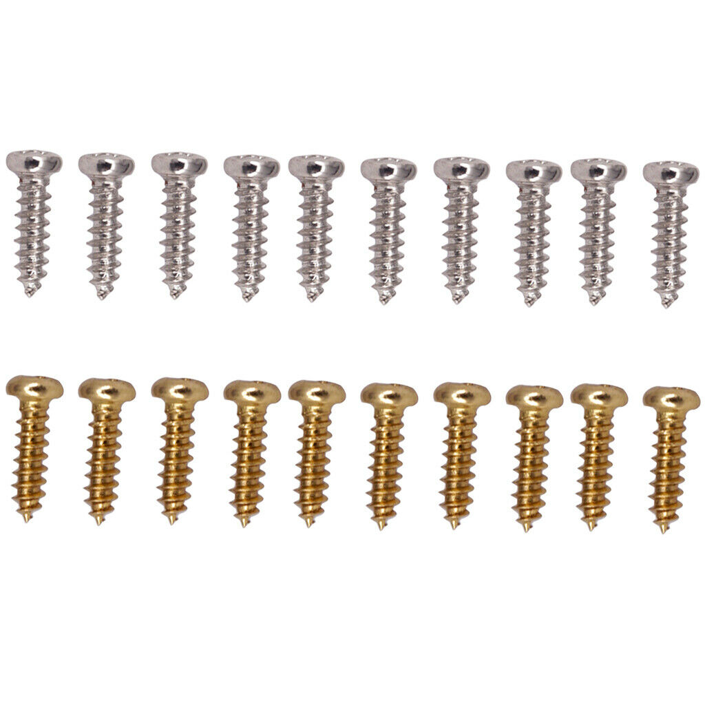 Pack of 100 Iron Tuning Key Mounting Screws for Electric Guitar Bass Accessory