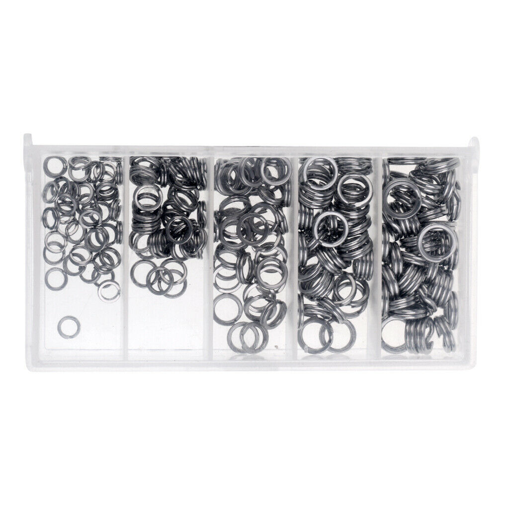 200Pcs Stainless Steel Fishing Lures Split
