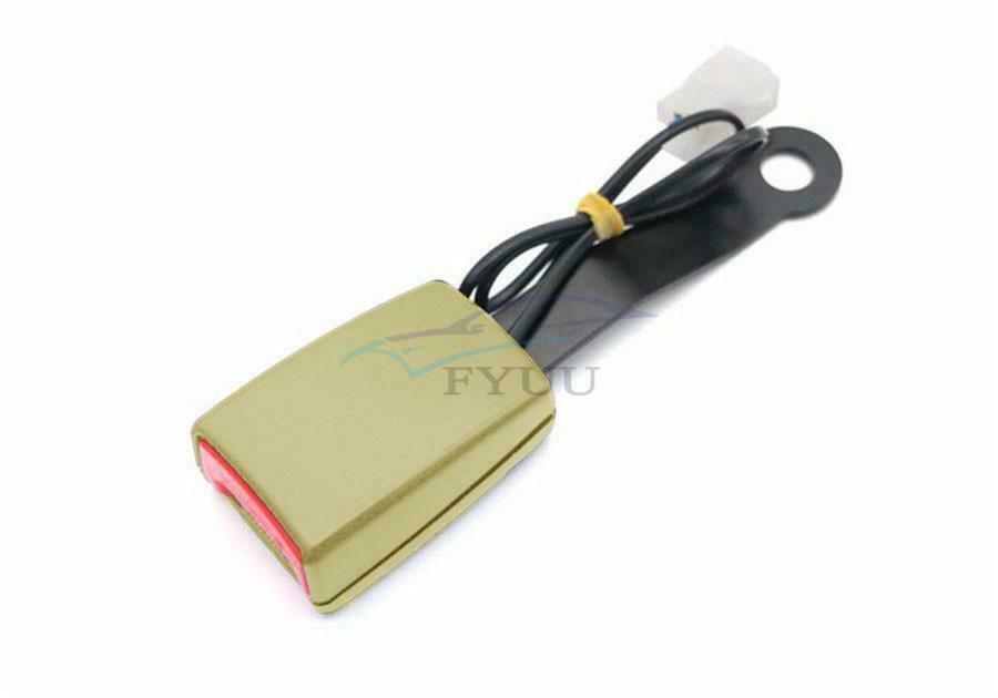1PCS 7/8" Car Front Seat Belt Buckle Socket Plug Connector with Warning Cable