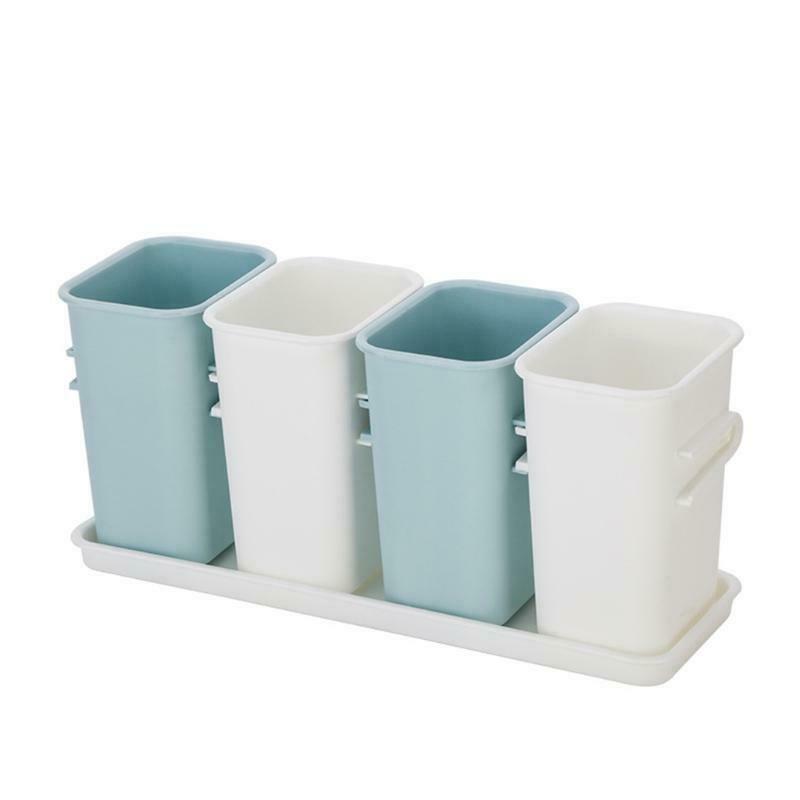 Kitchen Plastic Utensil Holder Flatware Silverware Cutlery Caddy Organizer Rack