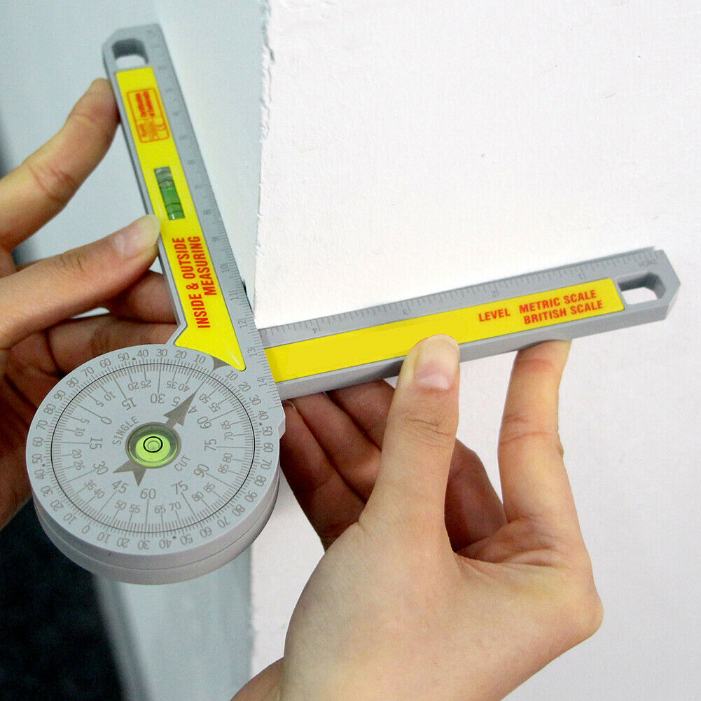 High Accuracy Angle Finder Measuring Ruler Tool 360 Degree Miter Saw  Protractor