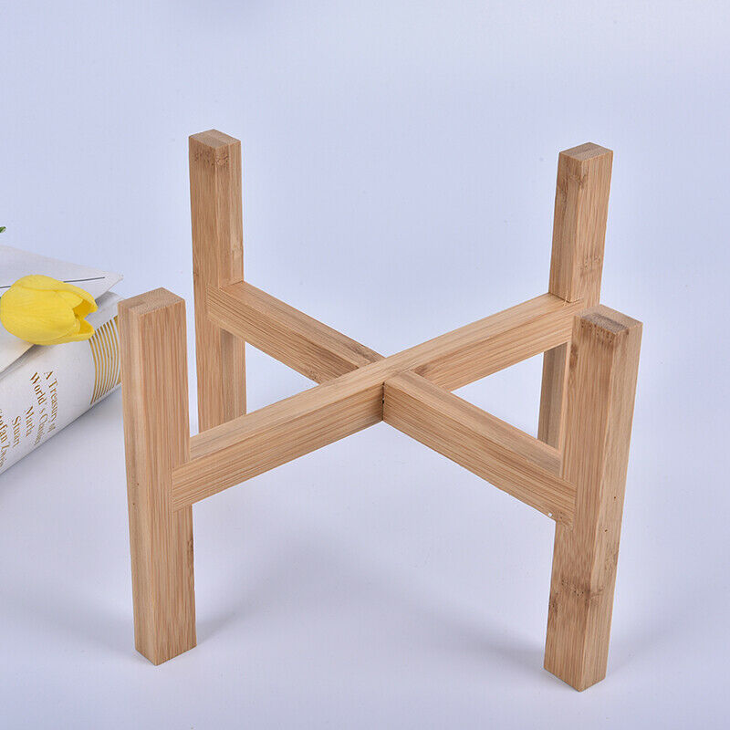 Large Wood Planter Pot Trays Flower Pot Rack Strong Free Standing Bonsai HolBDA