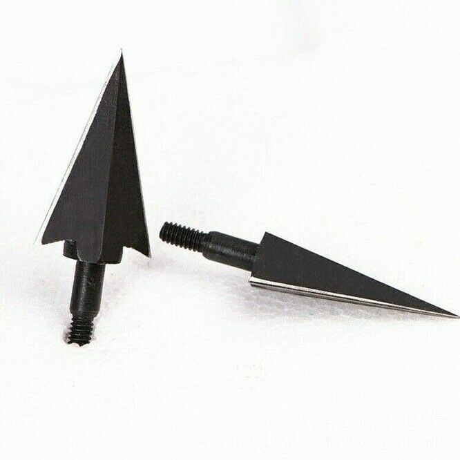 12x 100grain Metal Arrow Head Broadhead Hunting Arrowhead Archery Recurve Bow s