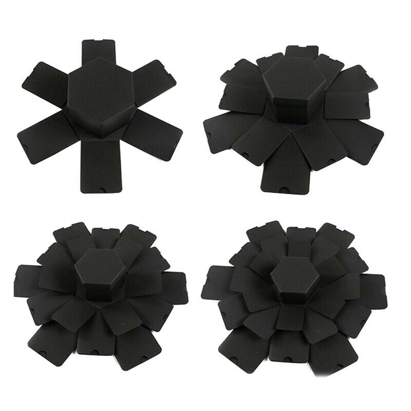 Hexagon Surprise Explosion Box DIY Handmade Scrapbook Photo Album Gift BoxS TL