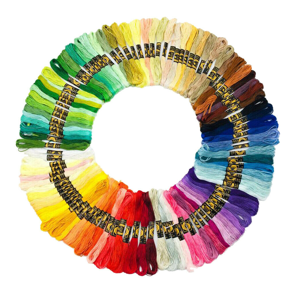 Cross Stitch String Cotton Sewing Skein Embroidery Thread Floss Kit 200Color