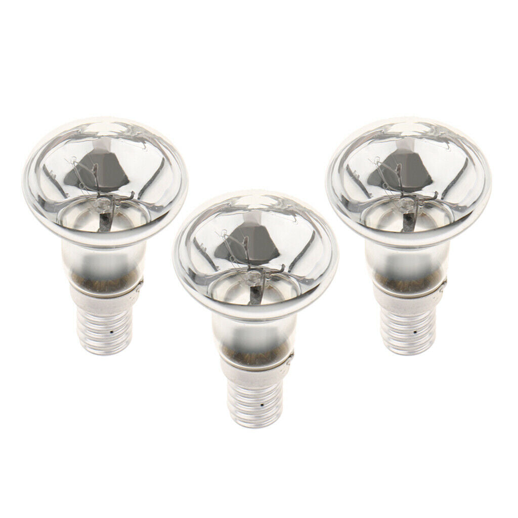 3 Pcs New Clear Glass R39 E14 30W Reflector Spotlight Spot Light Bulb  Lamp