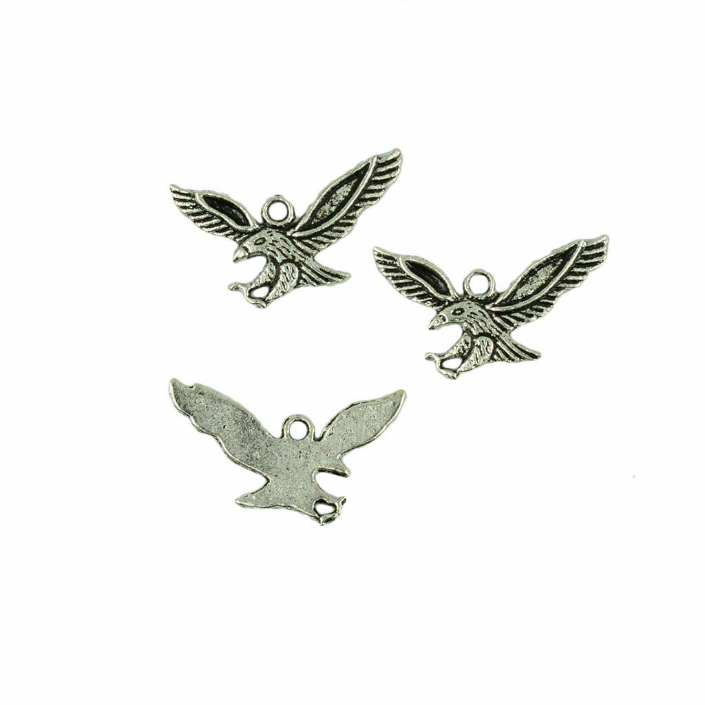 Set of 50 Pieces DIY Necklace Accessories Bird Charm Pendant Fashion Jewelry