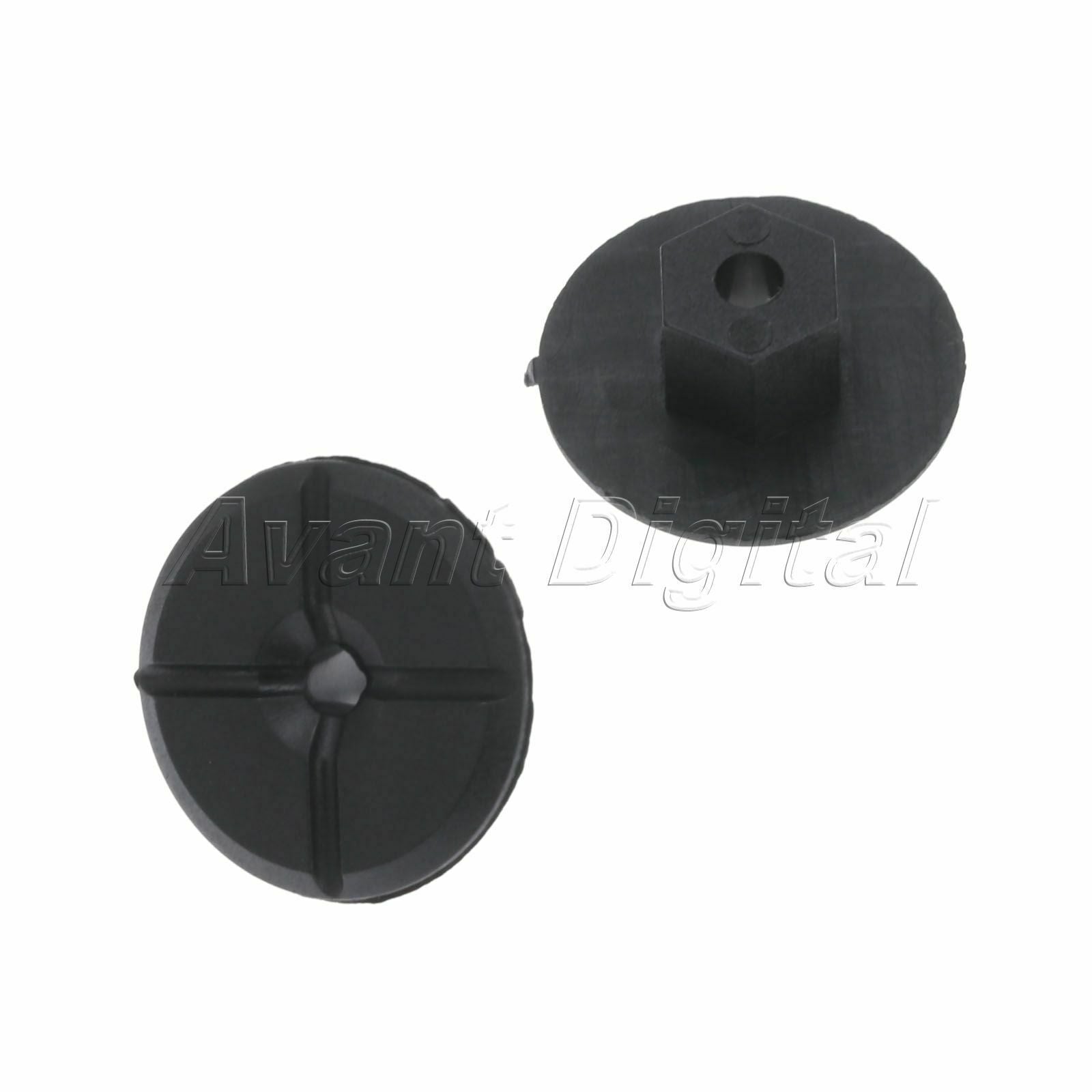 10 X Black Plastic UNTHREADED Nuts clips Fastener Fender Rivets For Mercedes