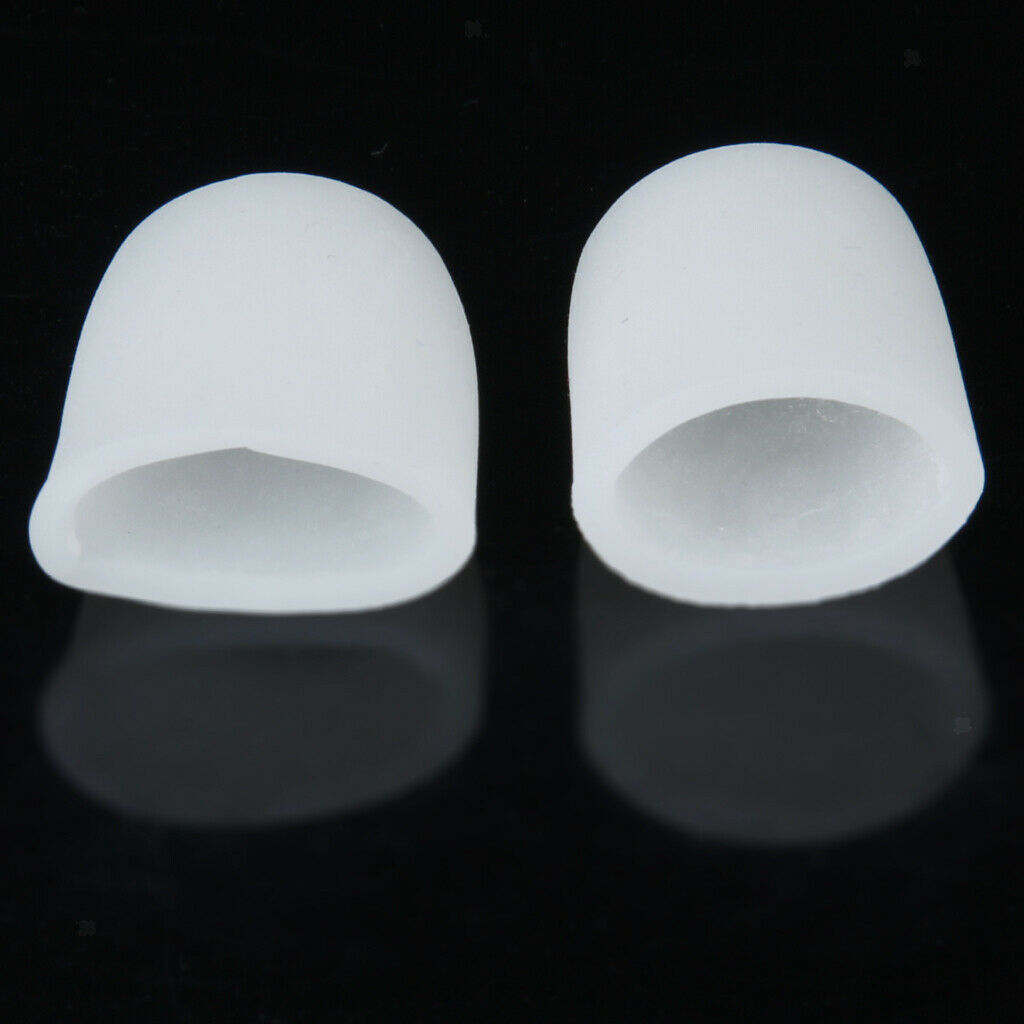 2 Pair Toe Caps Protectors Pads Covers for Corns Callus Blisters 4x2.5cm