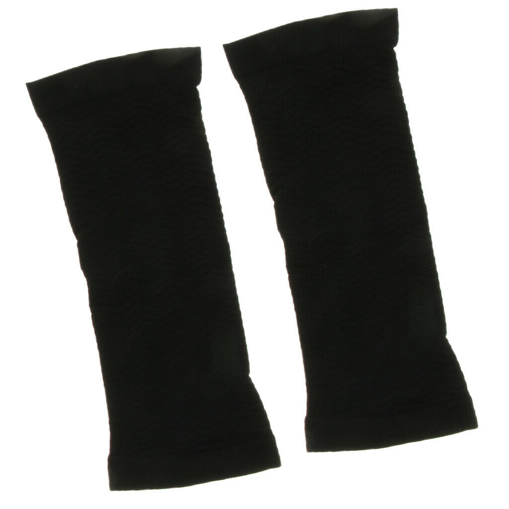 2 Pairs Upper Arm Shapewear Slimmer - Sports Shaper Sleeves Wraps - Black
