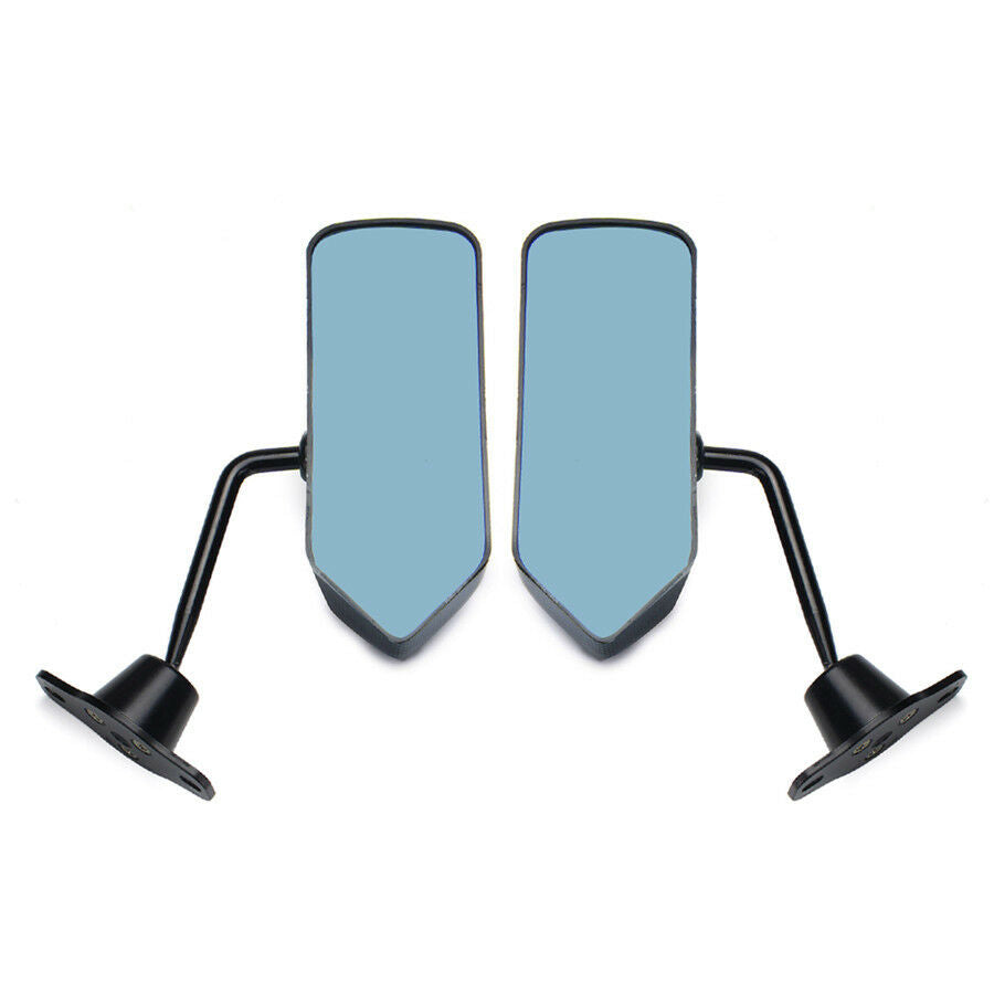 2x F1 Style Carbon Fiber Auto Car Side Rear View Mirrors Adjustable Wide Angle
