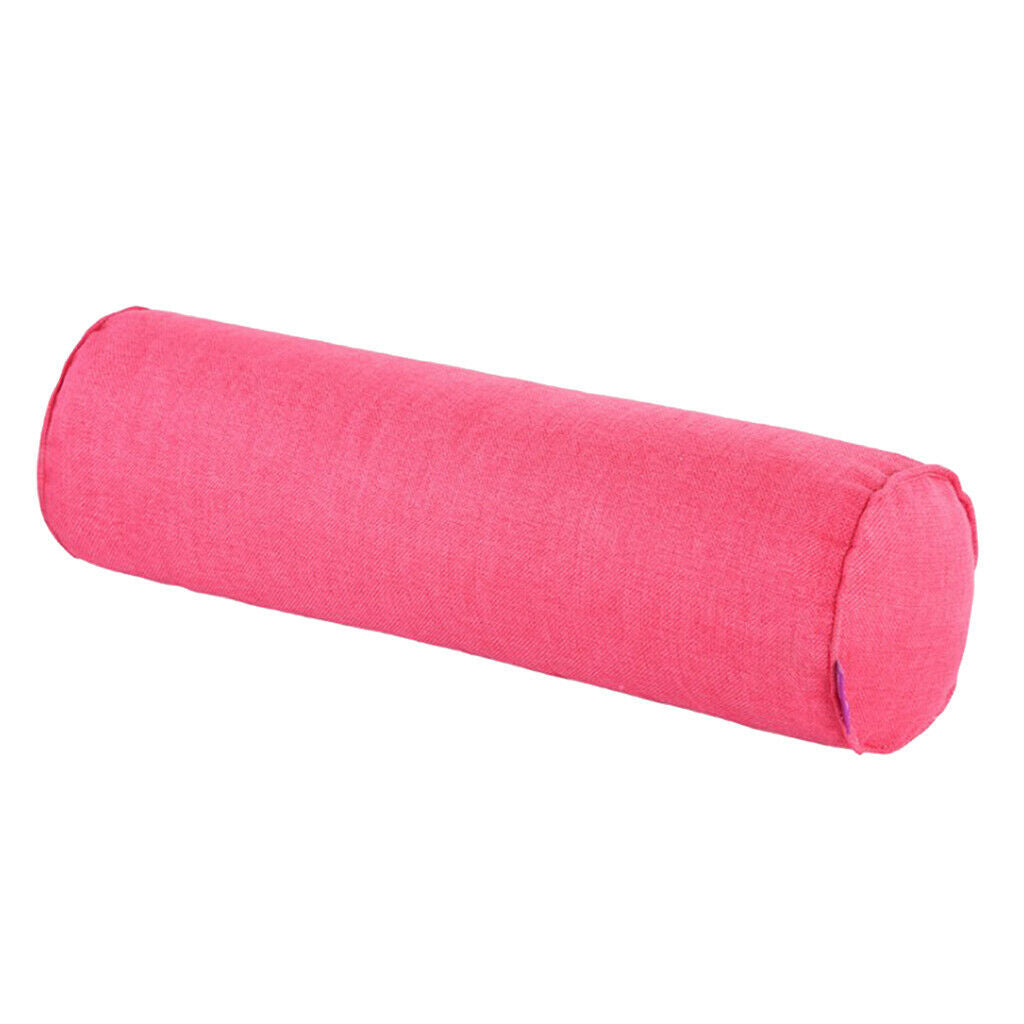 Orthopedic Neck Roll Pillow Round Cervical Support Spine Pillow Red