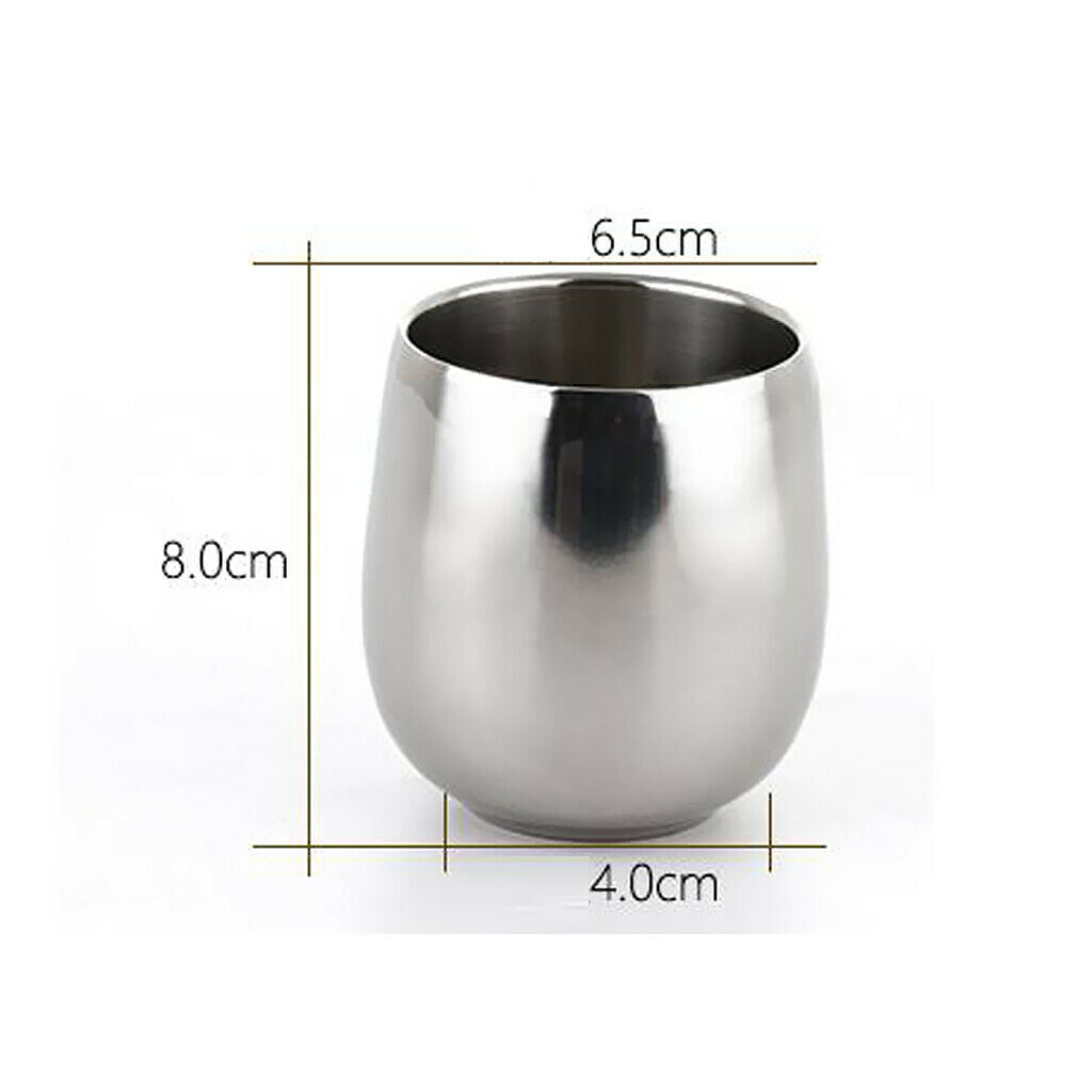 Tumbler Insulated Cup Coffee Tea Milk Beer Beverage Drinking Mug 200ml