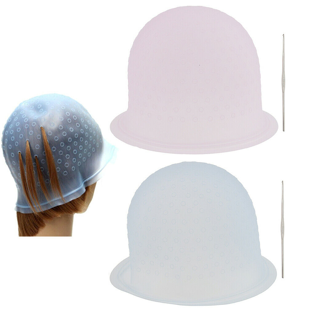 Silicone Barber DIY Hair Dyeing Tipping Frosting   Styling Tools Pink