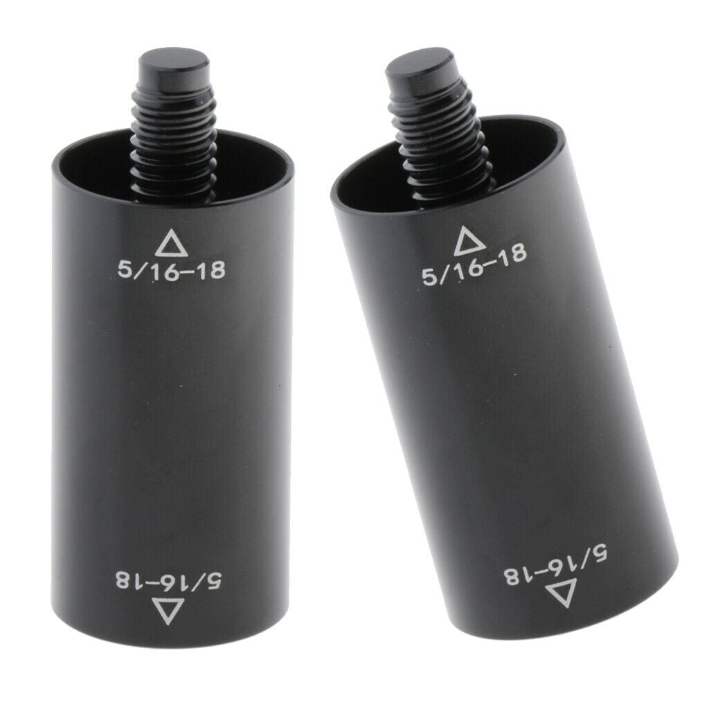 Pack of 2 Pool Cue Extension Shaft Extender Reach Rod Connector Extend Joint