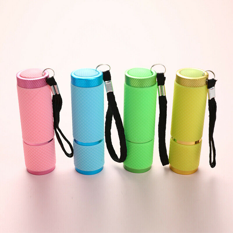 Portable Mini UV 9 LED Purple Light Nail Dryer Curing Lamp Flashlight To XC