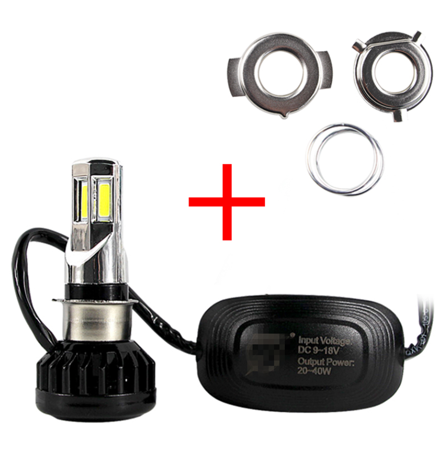 35W 6COB Motorcycle LED Headlight Bulb Hi/Lo Beam H4 HS1 BA20D P15D H6 S2 3500LM