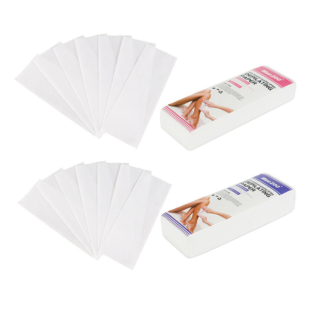 200Pcs Disposable Hair Removal Depilatory Epilator Paper Strip Arms Bikini