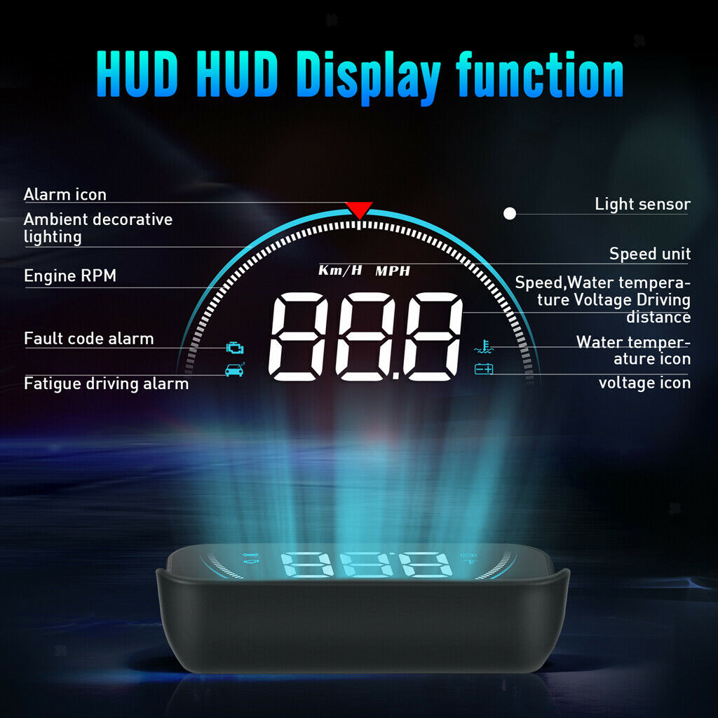 M8 Head Up Display Car Speed On-Board Computer Overspeed Warning System