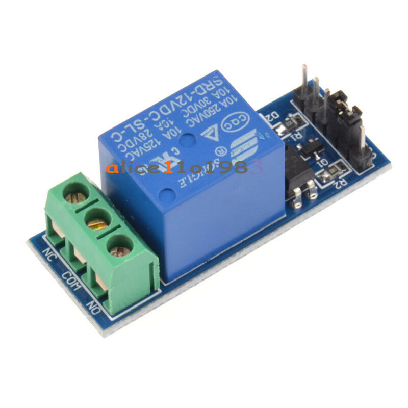 2PCS 12V One 1 Channel Relay Module Optocouple Board Shield  For PIC AVR Arduino