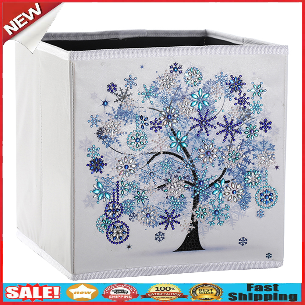 DIY Diamond Painting Folding Storage Container Box Desktop Toys Organizers @