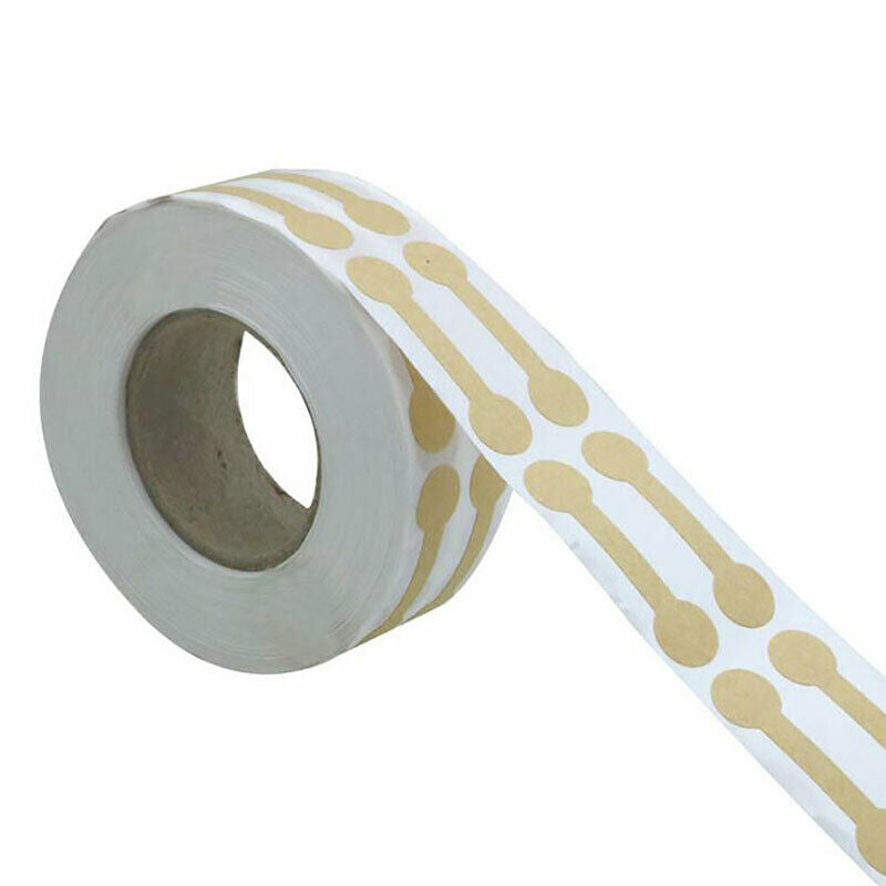 500PCS Brown Price Tags Stickers Jewelry Round Barbell Labels Dumbbell Ta.l8