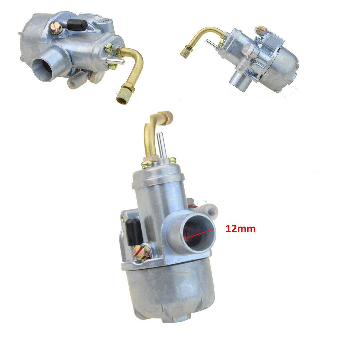 12mm Puch Moped Bing Style Carburetor For Maxi Sport Luxe Newport N090-112