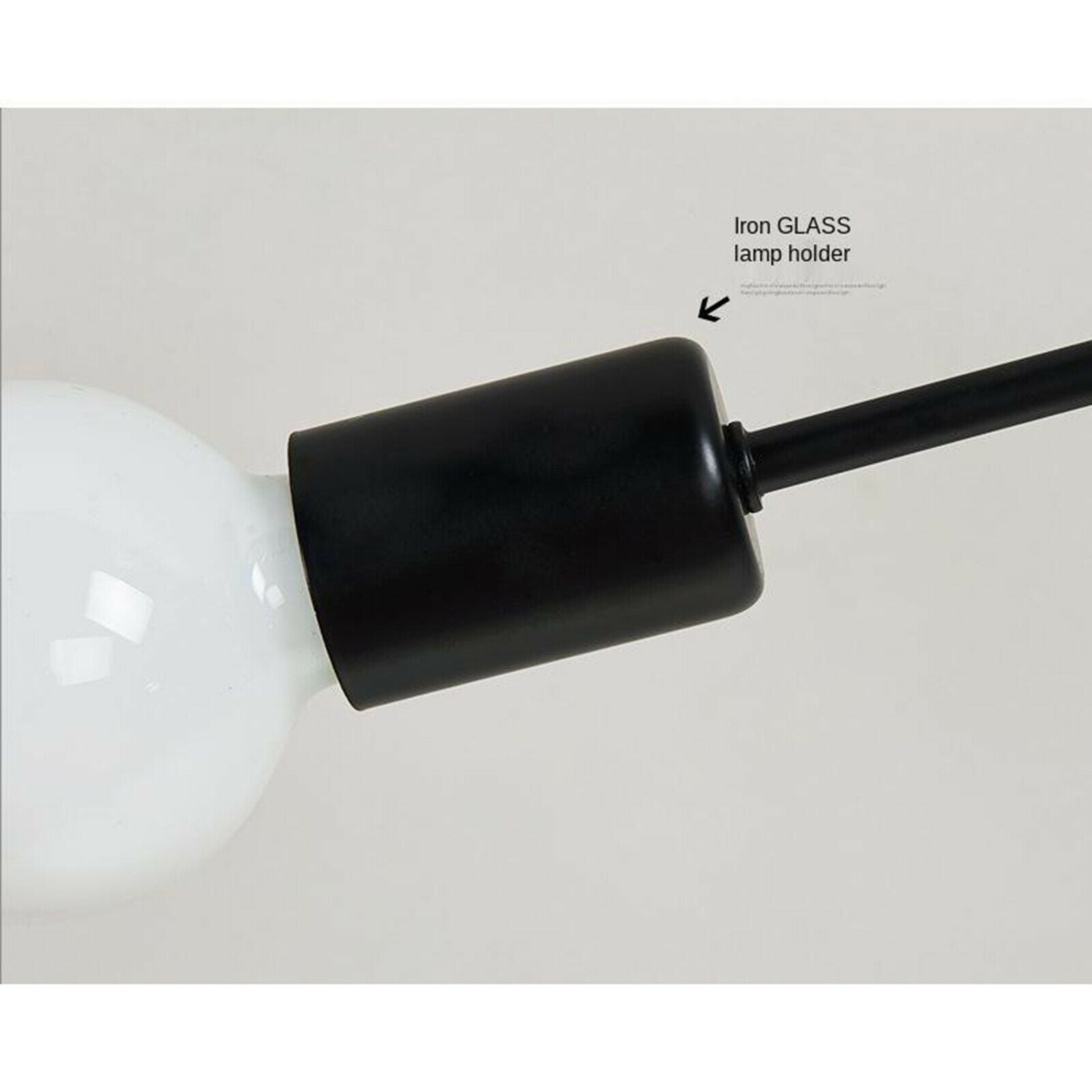 2X Ceiling Light  Retro Wrought Iron Large Black Chandelier Ceiling Lamp 4-Head