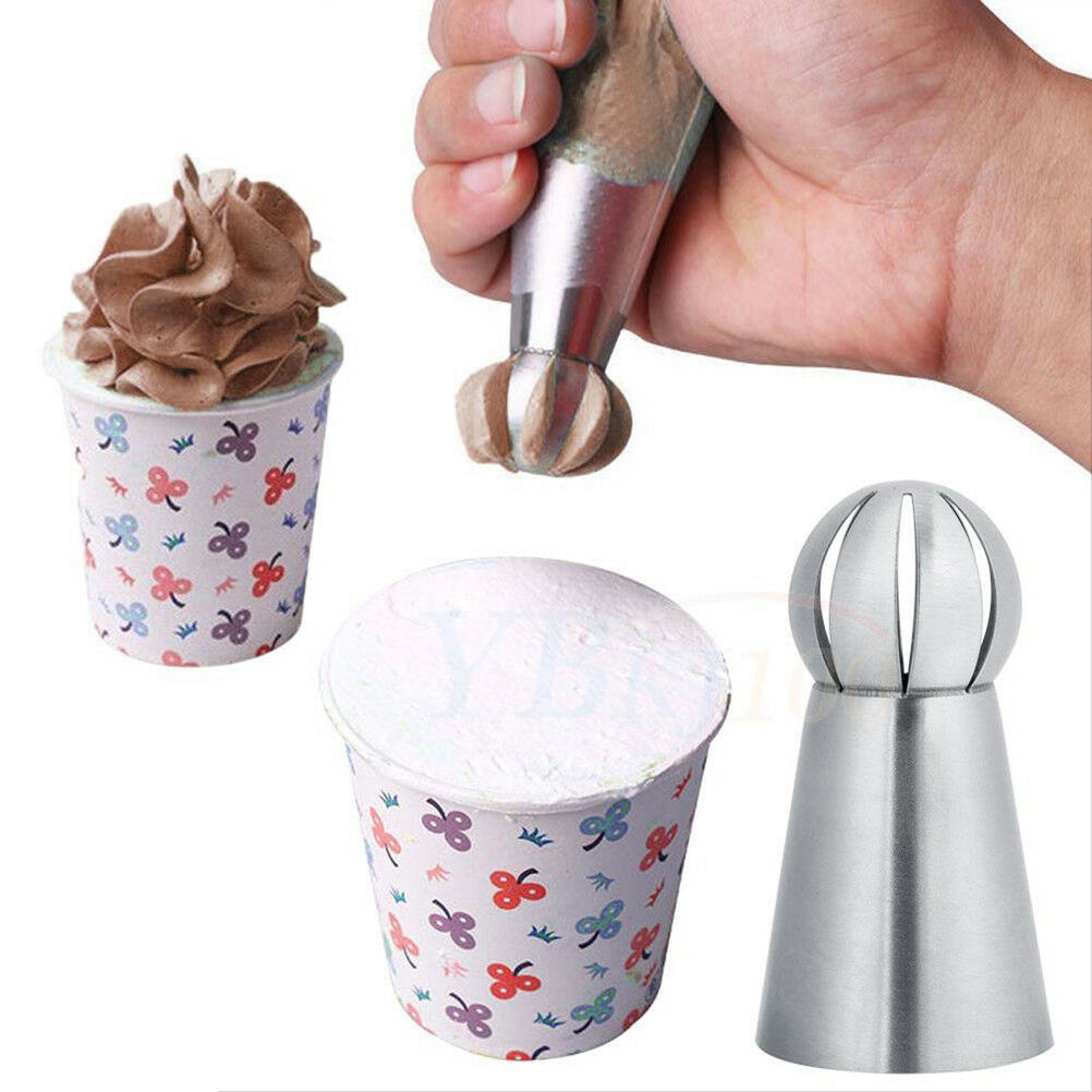 3pcs russian flower icing piping nozzles tips pastry cake diy baking too.l8