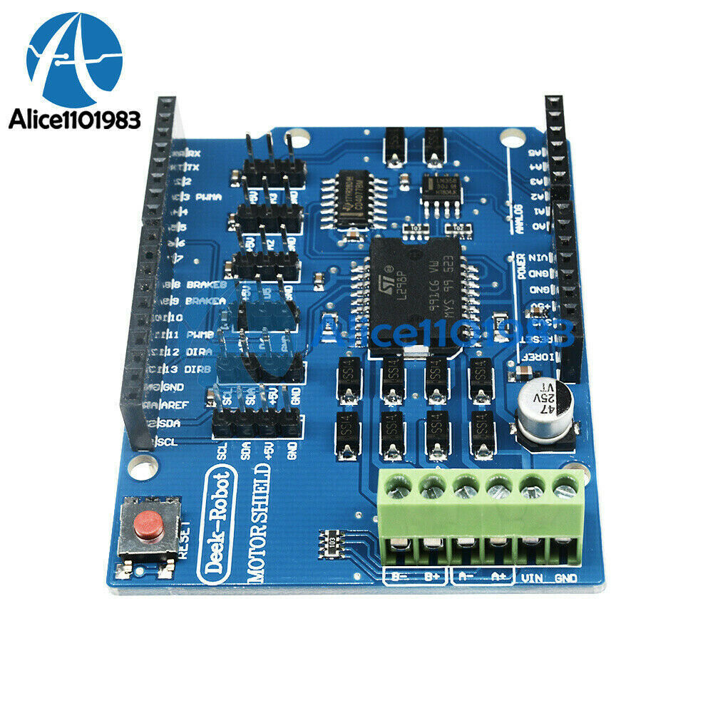 2PCS L298P Shield R3 Two Motor Driver 2A H-Bridge 2 way For Arduino UNO 2560