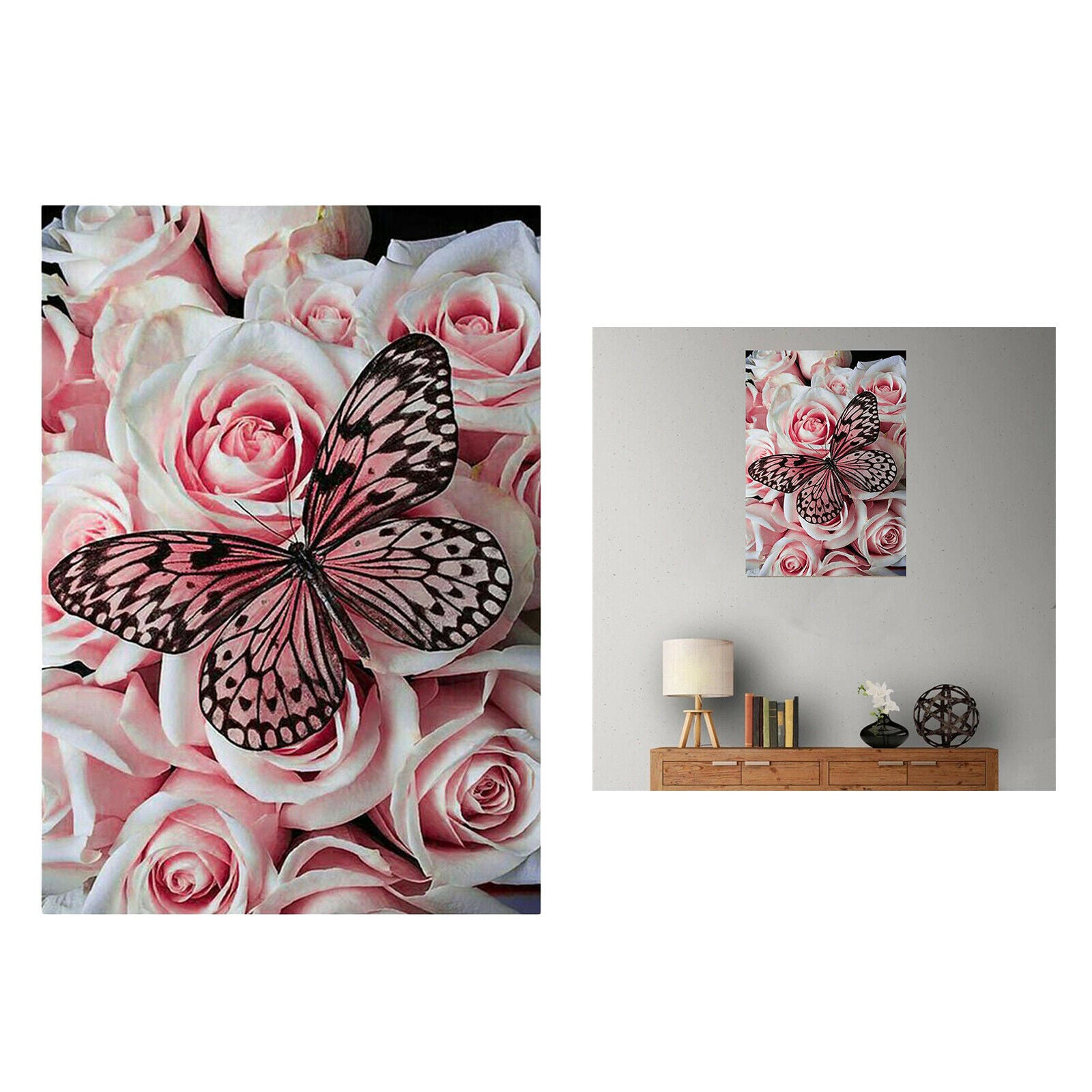DIY 5D Diamond Painting Butterfly Full Drill Picture Supplies 11.8x15.8 inch