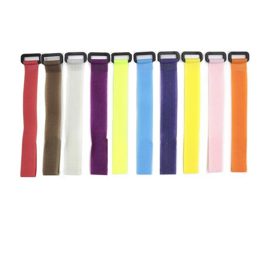10Pcs Fishing Rod Tie Holder Strap Reusable Fastener Ties Fishing Accessories