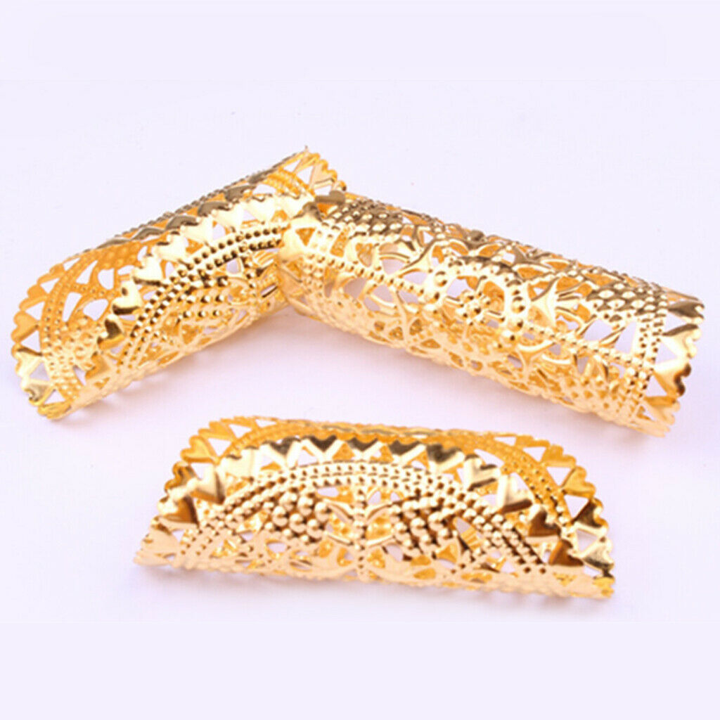 10 Pieces Dreadlock Tubes Beads Hair Braids Rings Cuffs Necklace Pendants