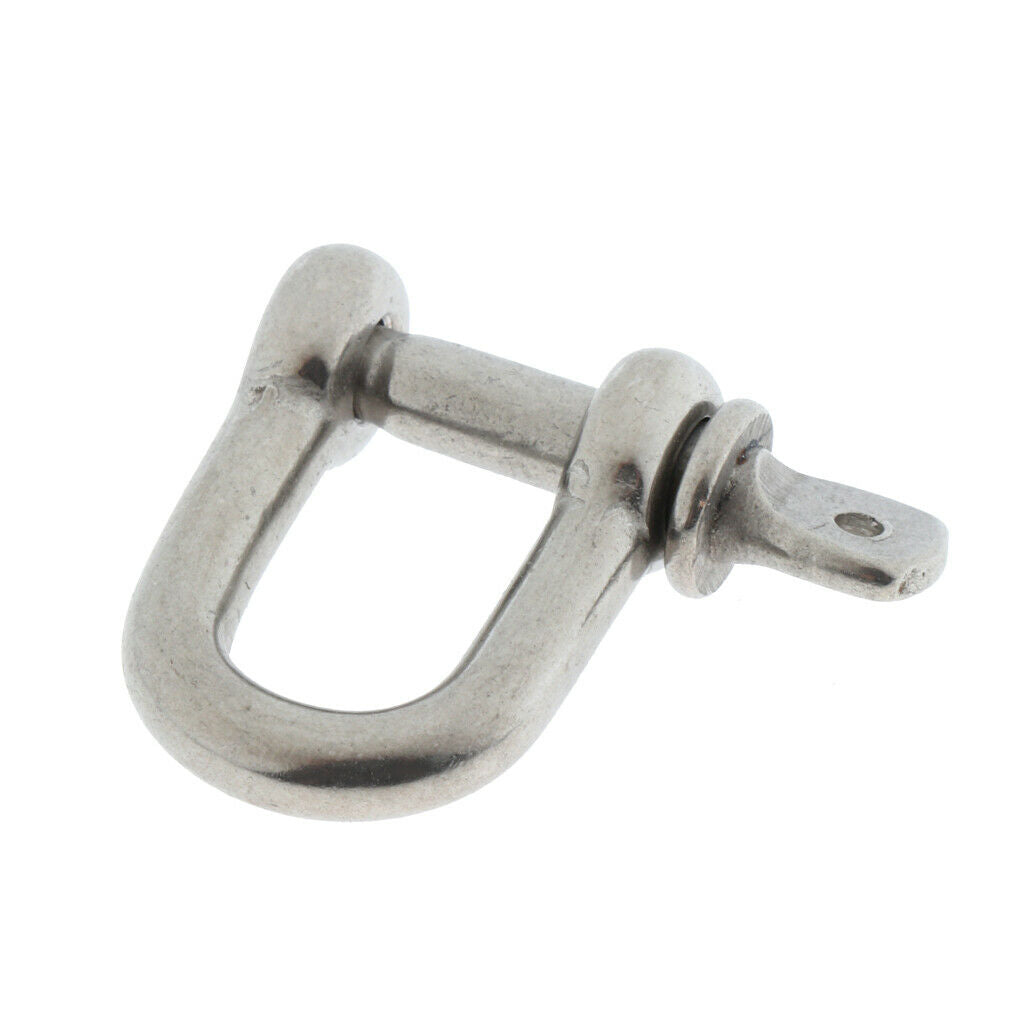 2pcs 4mm Chain Bow Rigging Shackle, Stainless Steel Bow Type Rigging, For Anchor