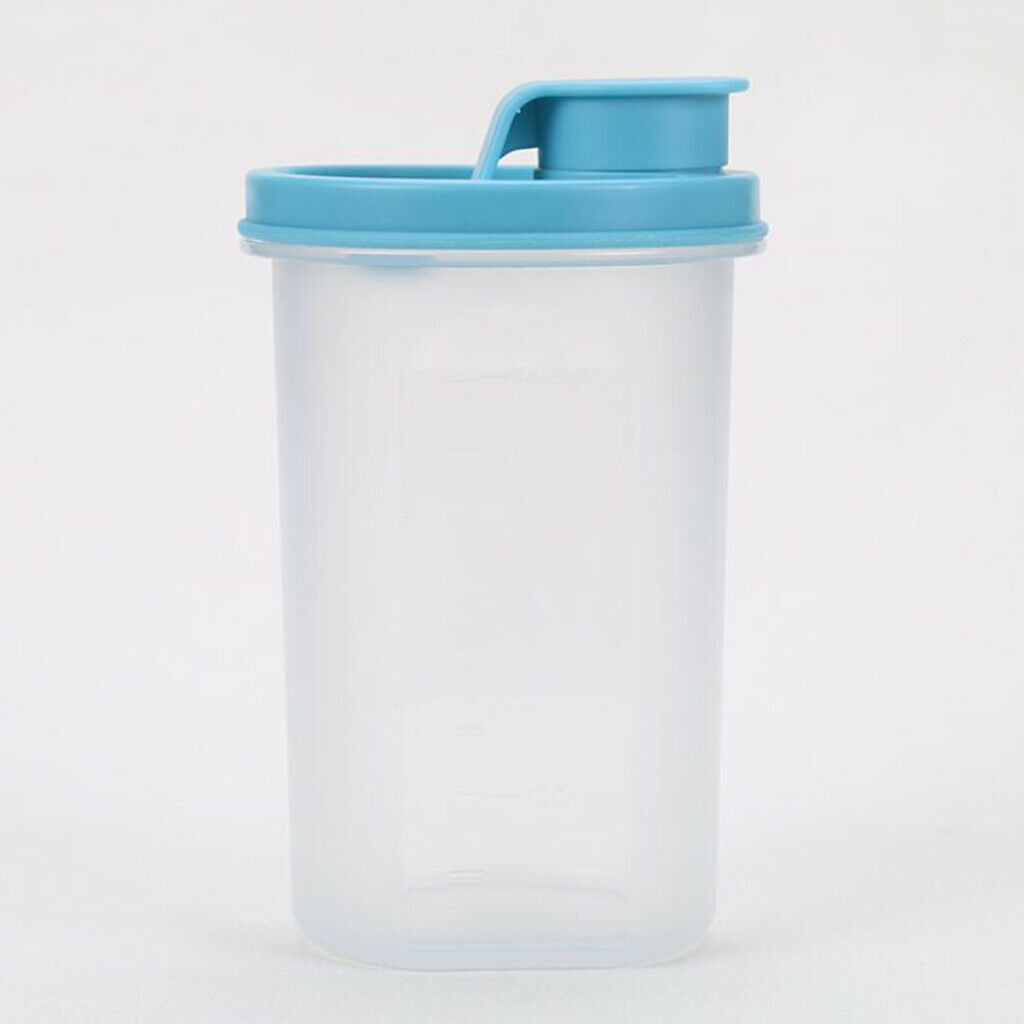 Olive Oil Vinegar Pourer Dispenser Spout Bottle Pot for Kitchen Blue 500ml