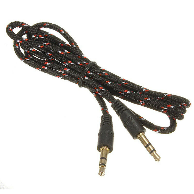 3.5mm AUX audio cable stereo cable audio jack black X2K7K7