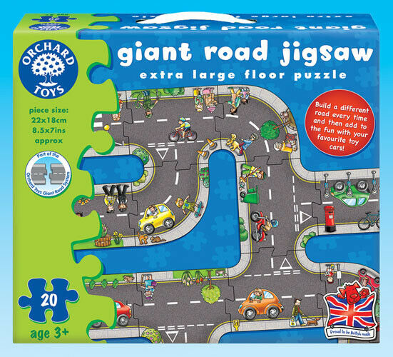 Orchard Toys 286 Giant Road Jigsaw Kids Childrens Giant Jigsaw Puzzle 3 Yrs +