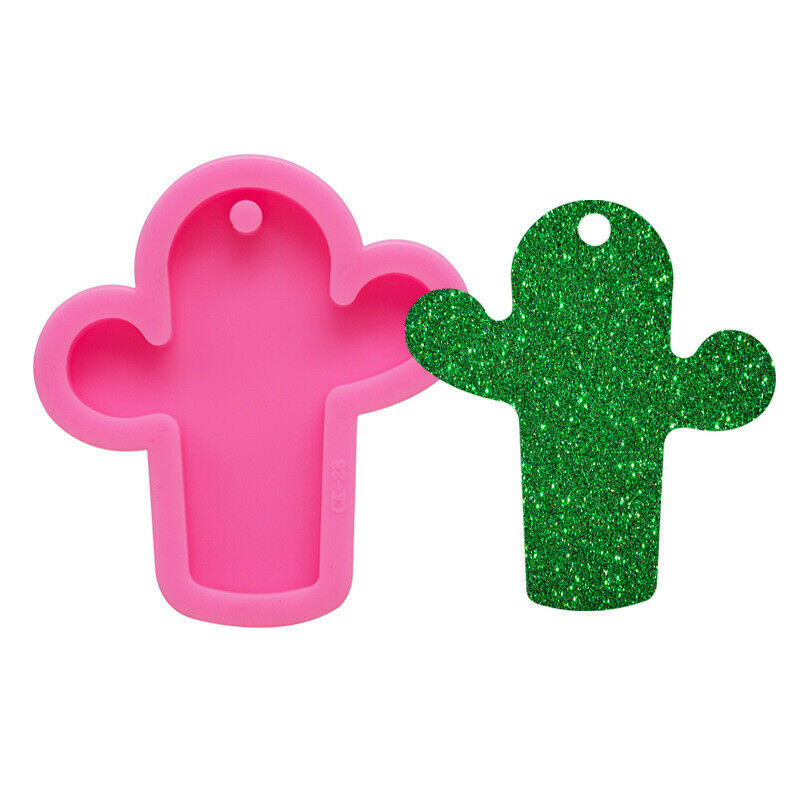 Cactus Silicone Mold DIY Keychain Pendant Jewelry Epoxy Crystal Casting Craft