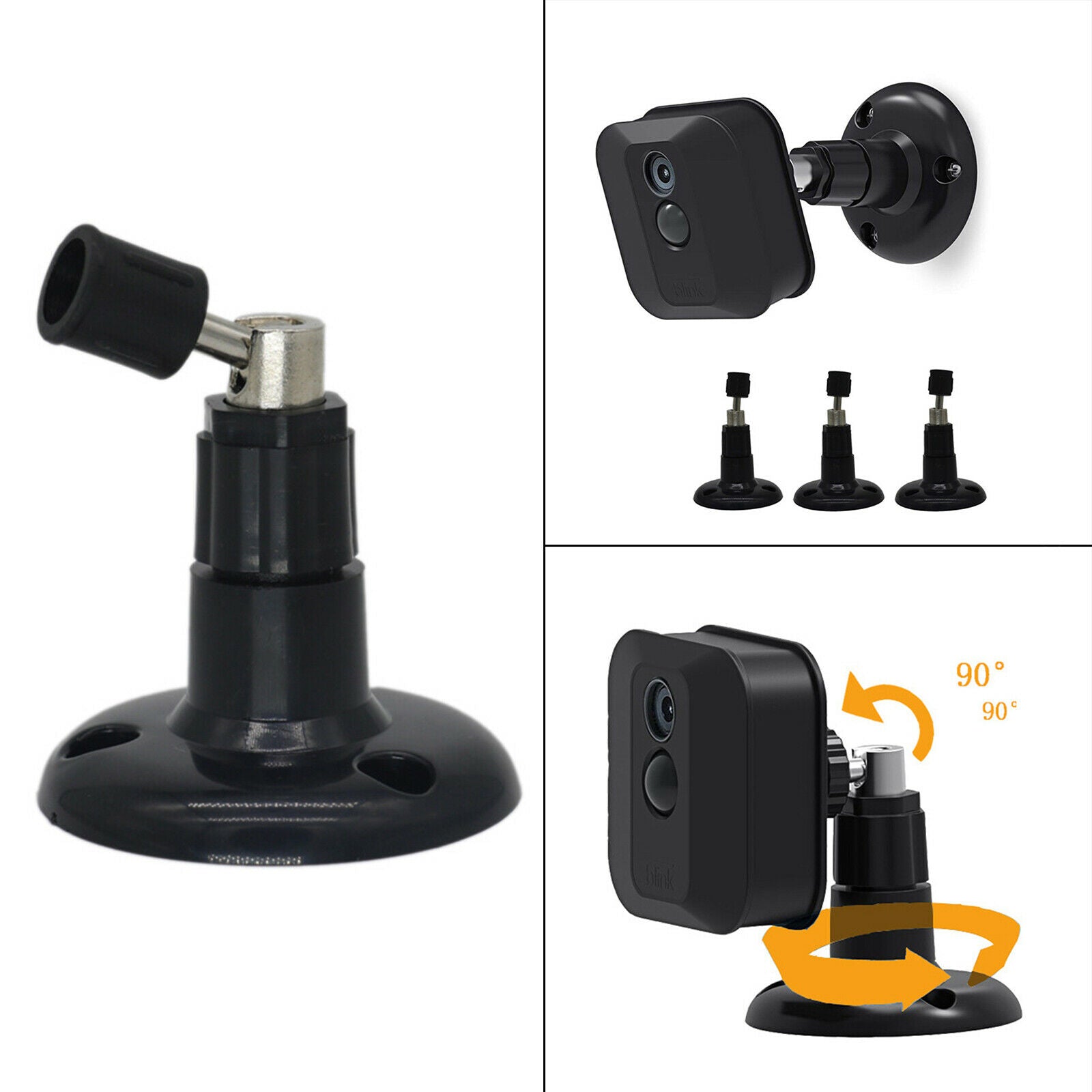 Camera Wall Ceiling Bracket 360° Adjustable for Outdoors Weather Proof