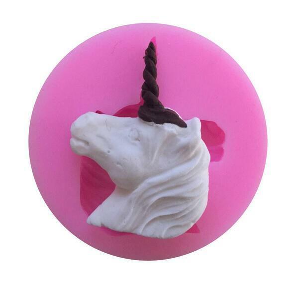 Unicorn Shape Silicone Mold DIY Soap Fondant Chocolate decoration Baking Tools