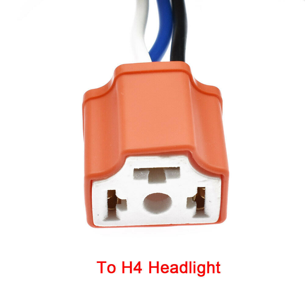 12V 7'' H4 Headlight Relay Wiring Harness Car Socket Plug For Car Auto Headlight