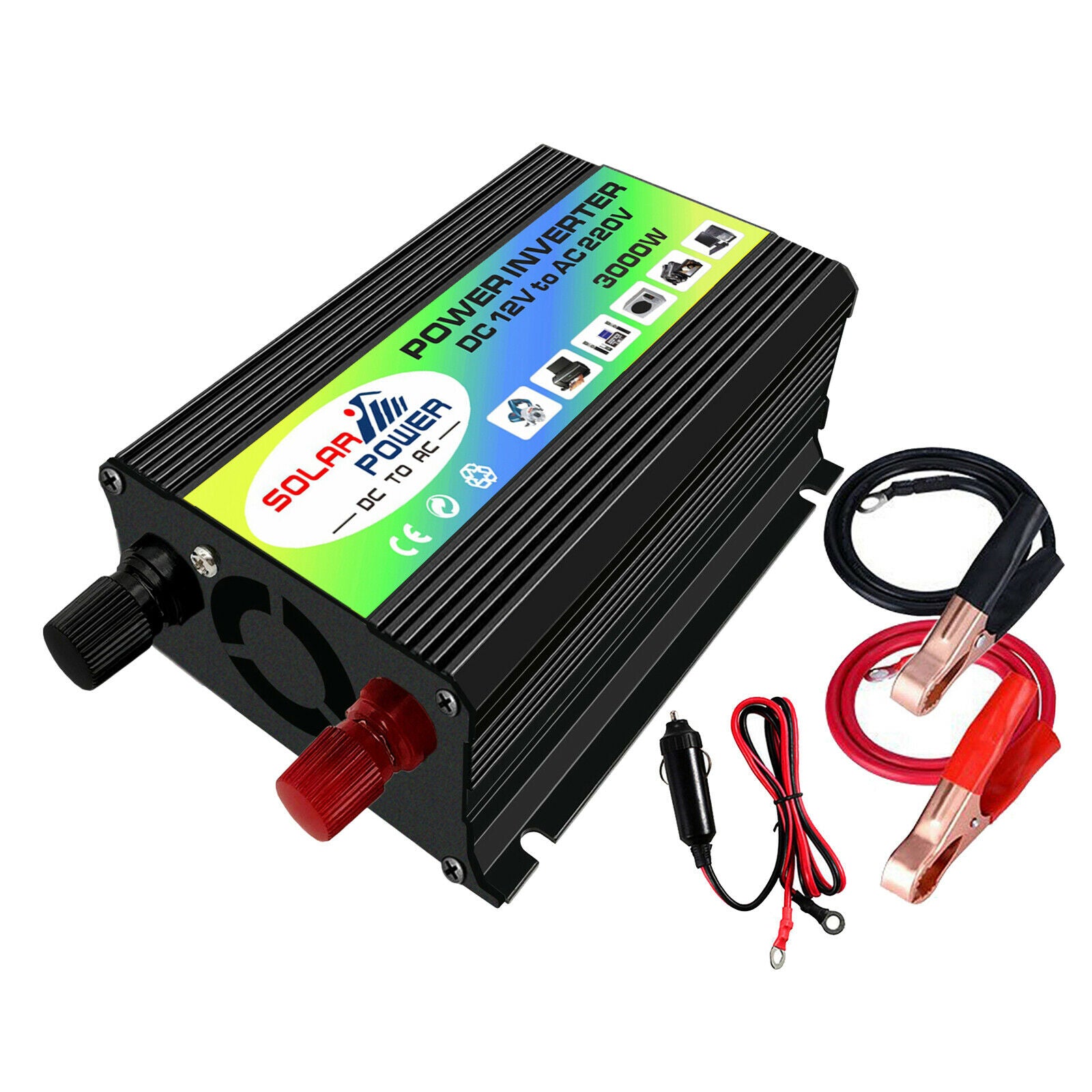 300W Car Inverter DC12V - AC220V Converter Adapter Transformer