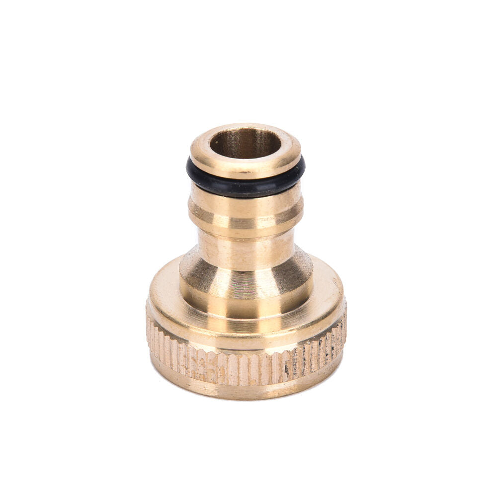 2x 3/4" Threaded Brass Tap Adaptor Garden Water Hose Pipe Connector Fitti.l8