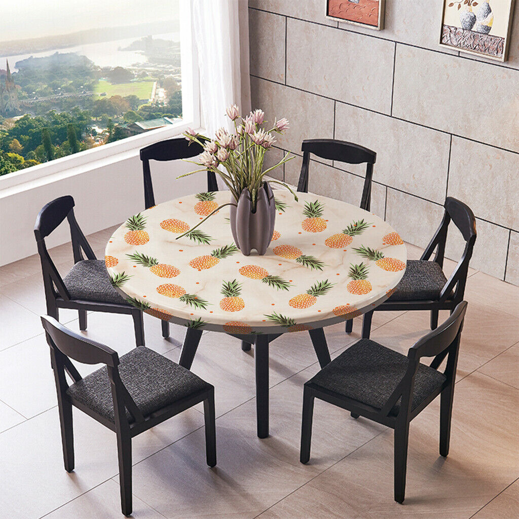 2pcs Waterproof Non-slip Round Table Cover Table