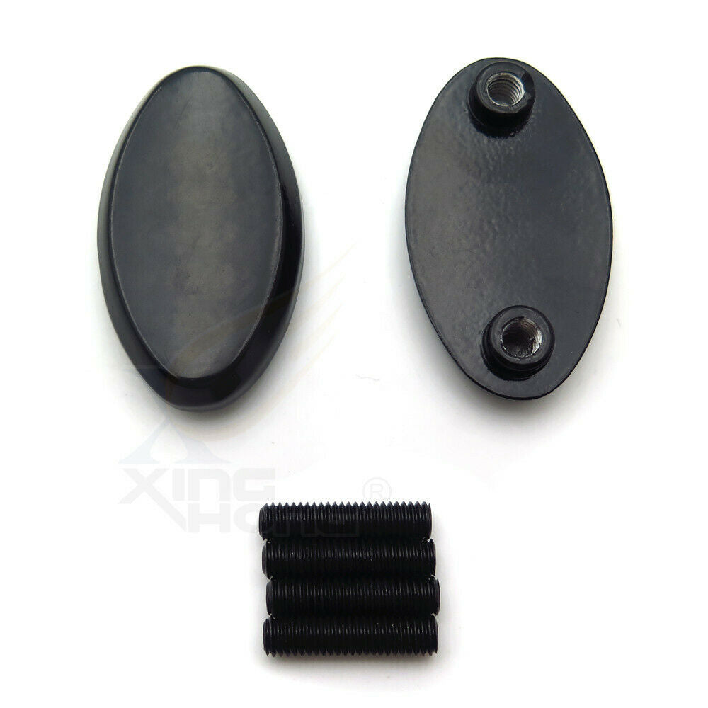 Mirror Plate Block Off For 2005-2008 Kawasaki Ninja Zx6R Zx6Rr 636 Zx10R Black