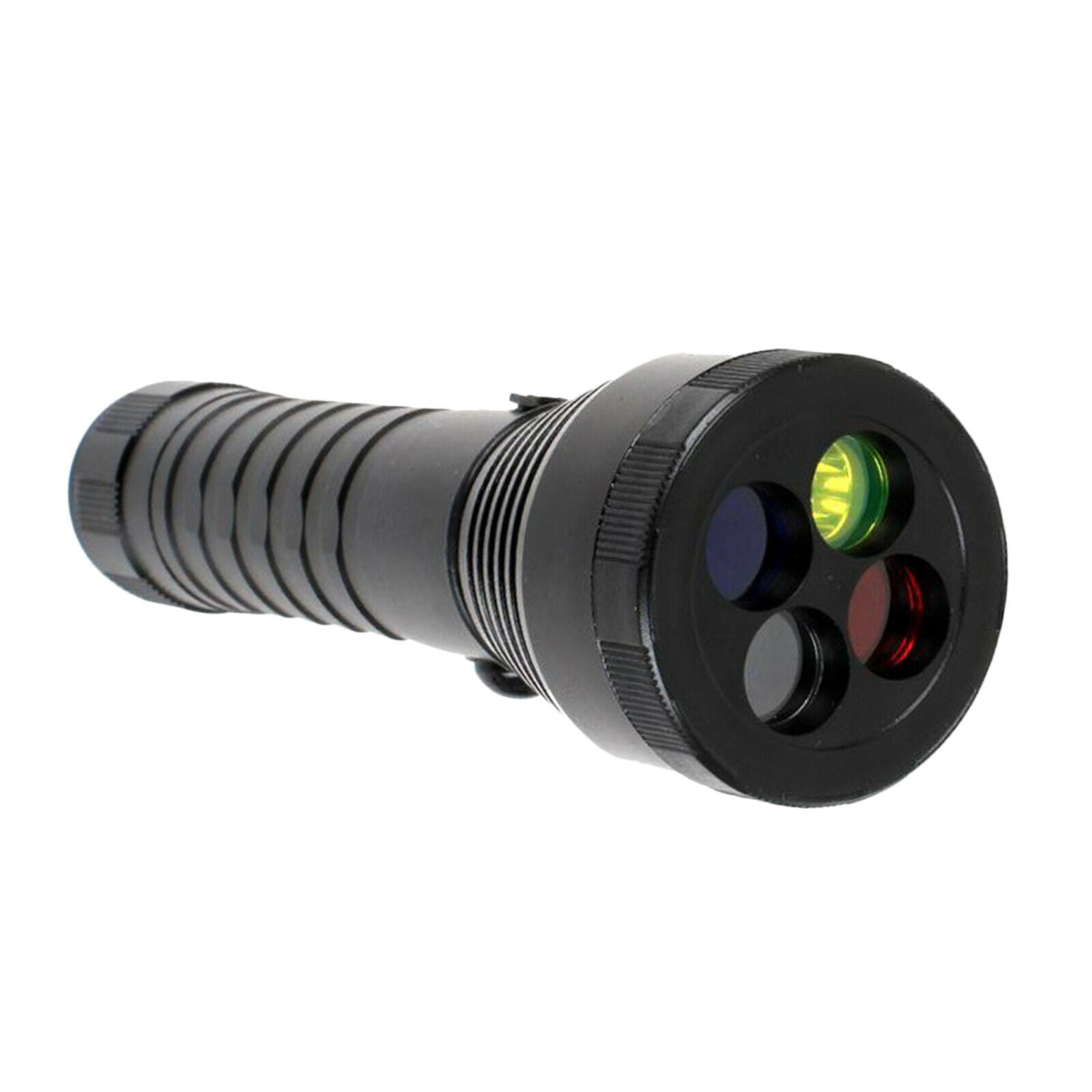 Red Yellow Blue White Light LED Flashlight Outdoor Handheld    Torch Signal